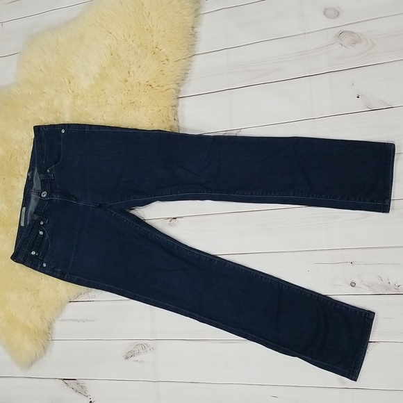 Adriano Goldschmied The Stevie Slim Straight Women's Blue Jeans Size 27 … - Picture 1 of 14